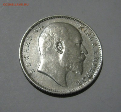 Британская Индия. Эдуард VII. 1 РУПИЯ 1904 года. - 1руп1904.JPG