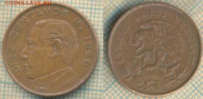 Мексика 10 сентаво 1959 г.,до  20.02.2019 г. 22.00 по Москве - Мексика 10 сентаво 1959  5197