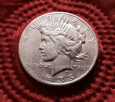 США. 1 доллар 1935 г. Peace. До 19.02.19. - 20190214_161324