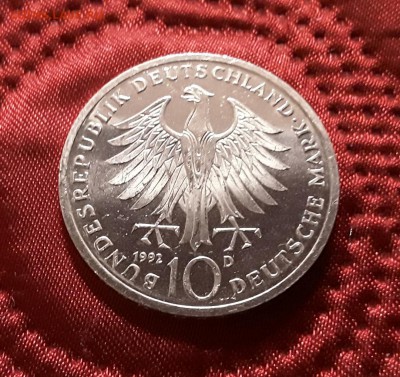 Германия. 10 марок 1992 г. Орден. До 19.02.19. - 20190214_162149
