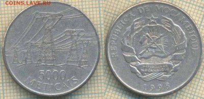 Мозамбик 5000 метикалов 1998 г., до 21.02.2019 г. 22.00 по М - Мозамбик 5000 метикалов 1998  5213