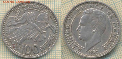 Монако 100 франков 1950 г., до 21.02.2019 г. 22.00 по Москве - Монако 100 франков  1950  5222