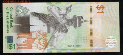 БАГАМЫ 1 ДОЛЛАР 2017 UNC - 2 001