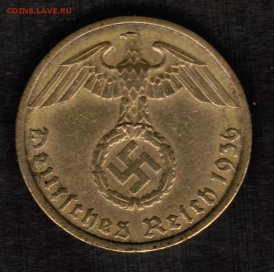 Германия-Третий Рейх- 5 рейхспфеннигов 1936 D(свастика) - CCI15022019_00005