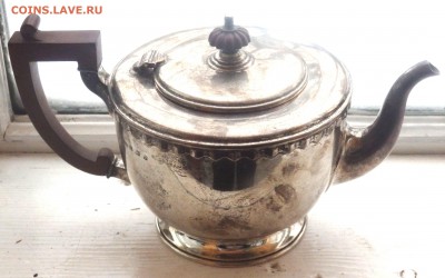 Серебреный набор (чайник,сахарница,сливочник,поднос) - P2150104.JPG