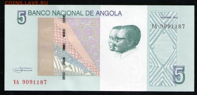 АНГОЛА 5 КВАНЗА 2012 UNC - 1 001