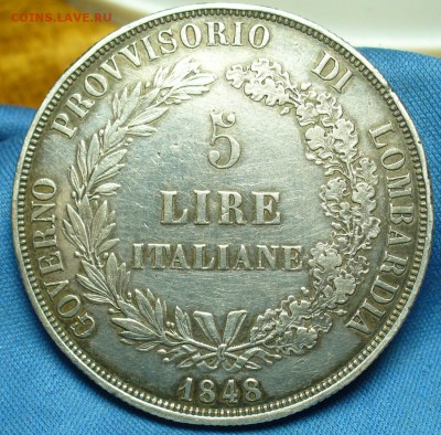 5 Лир 1848 года С 200 рублей До 18.02.19 в 22.00 МСК - P1490654.JPG