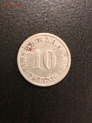 Германия 10 пфенниг 1900 года. До 22:00 22.02.19 - D30D1AC9-791D-4064-92BF-F0E48C479076
