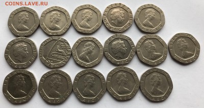 20 пенсов Великобритания 16 шт с 1 рубля - 33055F4B-6CC9-4D37-8A46-0C4DCB0FBE65