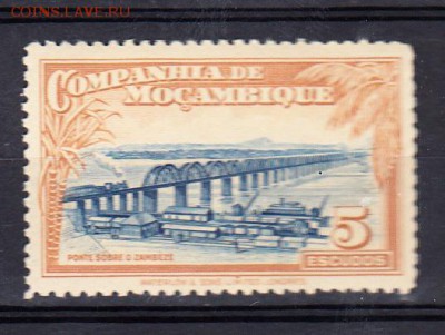 Колонии Мозамбик 1937 1м 5э** - 12г