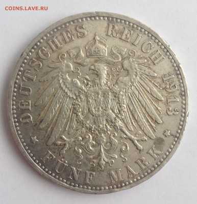 5 марок 1913г. Пруссия (А) до 24.02.19г. (22-00 мск) - 2-2.JPG