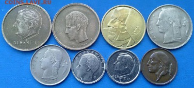 Бельгия - подборка из 8 монет до 24.02 - кучки 002