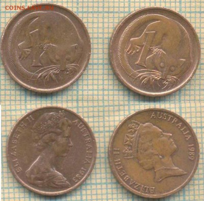 Австралия 1 цент 1983,1989 г., до 24.02.2019 г. 22.00 по Мос - Австралия 1 цент 1983 89  5259