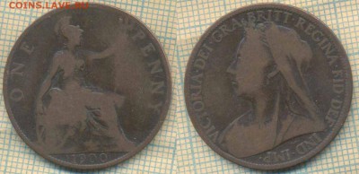 Великобритания 1 пенни 1900 г., до 24.02.2019 г. 22.00 по Мо - Великобритания 1 пенни 1900 5270
