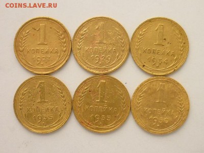 1 копейка 1927,29,34,35ст.,35н.,50гг., до 24.02.19г., 21.00 - P1020275.JPG