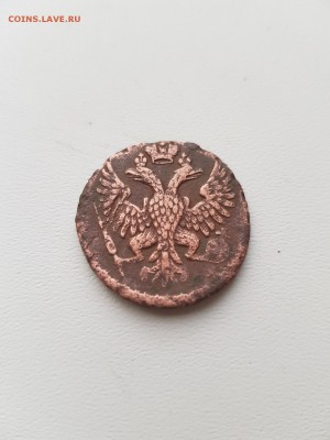 Деньга 1748 орел в перьях - 1