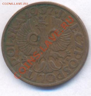Польша 2 гроша 1937 г.  До 11.06.11 г. 20-00 МСК. - 2 гр.