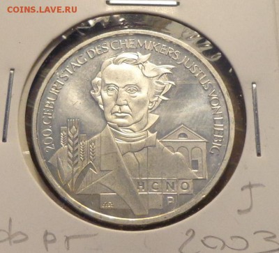 ФРГ - 10 евро 2003 Юстус фон Либиг до 26.02, 22.00 - ФРГ 10 марок Юстус фон Либиг_1.JPG