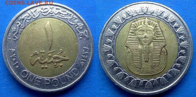 Египет - 1 фунт 2010 года до 26.02 - Египет 1 фунт 2010