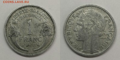 1 франк Франция 1959 - 1 франк