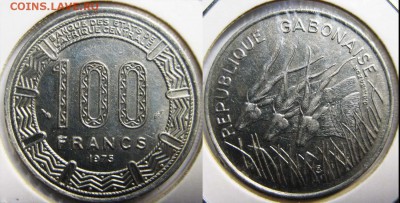 ГАБОН 100 франков 1975 год  До 25.02 В 22-00 МСК - Габон