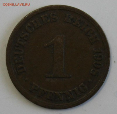 С РУБ.КАЙЗЕРРЕЙХ 1 пфенниг 1908г."А" до 27.02 в 22-00 - IMG_5934.JPG