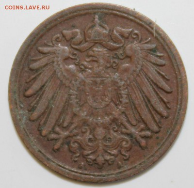 С РУБ.КАЙЗЕРРЕЙХ 1 пфенниг 1907г."А" до 27.02 в 22-00 - IMG_5937.JPG