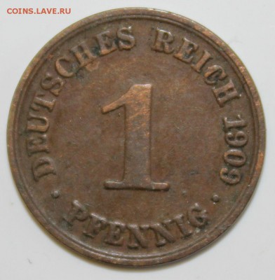 С РУБ.КАЙЗЕРРЕЙХ 1 пфенниг 1909г."А" до 27.02 в 22-00 - IMG_5956.JPG