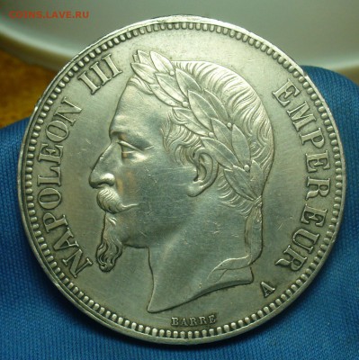 5 франков 1868 года С 200 рублей До 25.02.19 в 22.00 МСК - P1490933.JPG