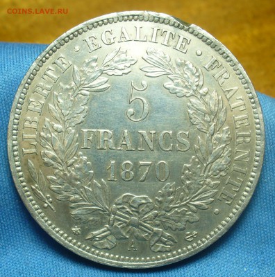 5 франков 1870 года С 200 рублей До 27.02.19 в 22.00 МСК - P1490987.JPG
