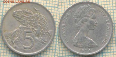 Новая Зеландия 5 центов 1974 г, до 27.02.2019 г. 22.00 по Мо - Новая Зеландия 5 центов 1974  5332