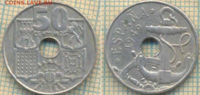 Испания 50 сентимо 1949(62) г., до 28.02.2019 г. 22.00 по Мо - Испания 50 сентимо 1949  5294