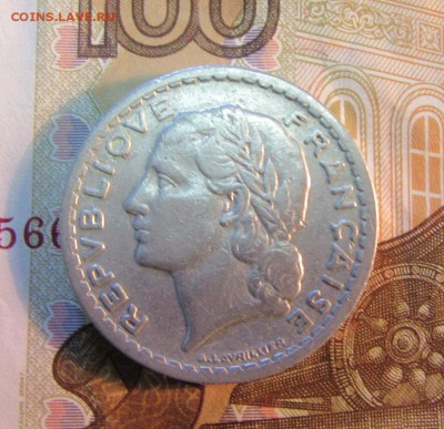 ФРАНЦИЯ 5 франков  1945 г    до 01.03.    22 ч - IMG_4286.JPG