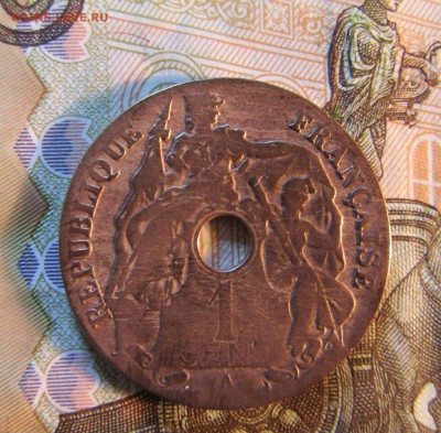 ФРАНЦИЯ КОЛОНИИ ИНДОКИТАЙ 1 сантим 1920 г    до 01.03 - IMG_4566.JPG