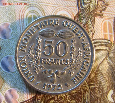 ФРАНЦИЯ КОЛОНИИ ЗАПАД АФРИКА 50 франков 1972 г  до 01.03 - IMG_4554.JPG