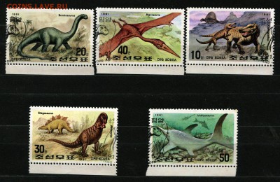 КНДР Корея Динозавры 1991 (2)   40 руб. - 64