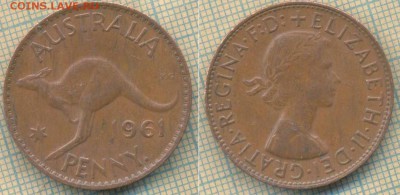 Австралия 1 пенни 1961 г.,до 28.02.2019 г. 22.00 по Москве - Австралия 1 пенни 1961  5345