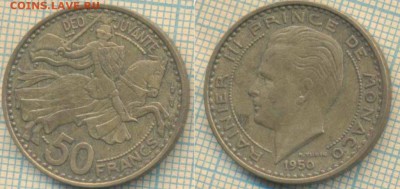 Монако 50 франков 1950 г., до 28.02.2019 г. 22.00 по Москве - Монако 50 франков 1950  5350