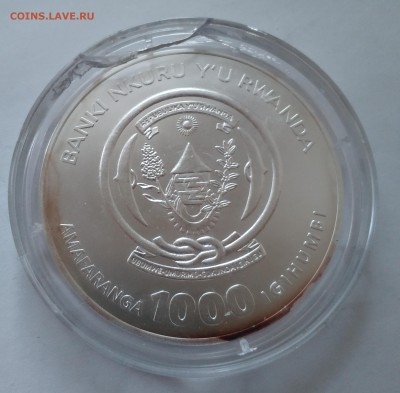 Руанда, африканские львы, 1000 франков 2008 года, 3 унции - IMG_20190223_182216