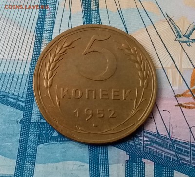 5 копеек 1952. До 28.02.19 в 22.00 - 20190224_140826