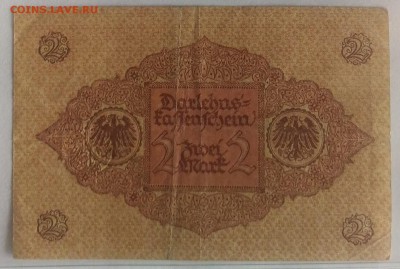 Германия 2 марки 1920г. 22, до 22.00 по мск 26.02.2019 - Германия 2 марки 1920г. 22 (2)