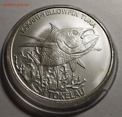 Токелау, 5 долларов, 2014, тунец, 1 унция - IMG_20190224_235834