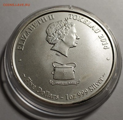 Токелау, 5 долларов, 2014, тунец, 1 унция - IMG_20190224_235818