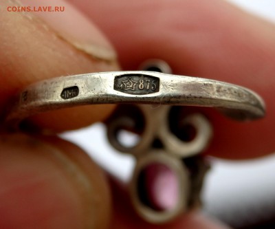 Серебреное кольцо с камнем 875 пробы до 27.02.2019 в 22-00 - P2250135.JPG