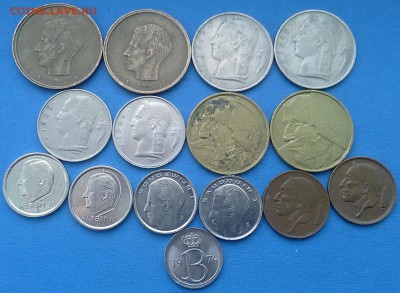Бельгия - подборка из 15 монет (BELGIE и BELGIQUE) до 3.03 - сборки 002