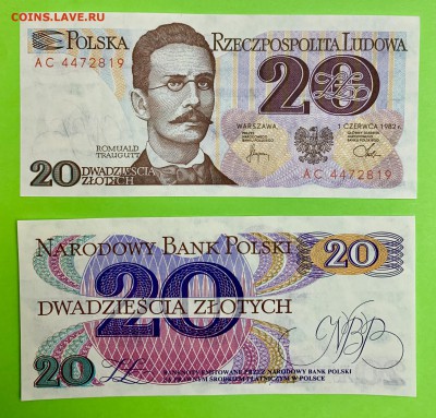Польша 20 злотых UNC пресс - A11DDA30-7282-4FB7-A2FB-C2087015B9C1