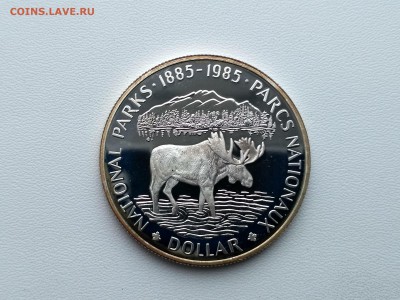 КАНАДА,1 доллар 1985г(100 лет Национальным парка)01.03.2019г - IMG_20190208_123748_HDR