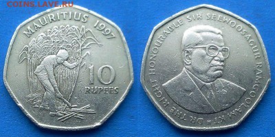 Маврикий - 10 рупий 1997 года до 4.03 - Маврикий 10 рупий 1997