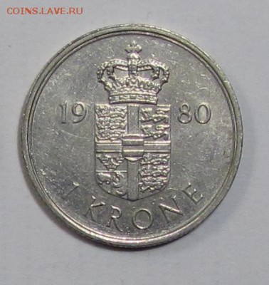 1 крона Дания 1980г. до 04-03-19 - 80