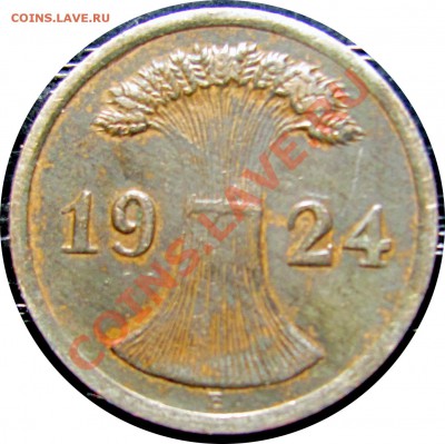 A34 Германия 2 рентных пфеннига 1924E до 16.06 в 21°° - A34 2 1924E_2